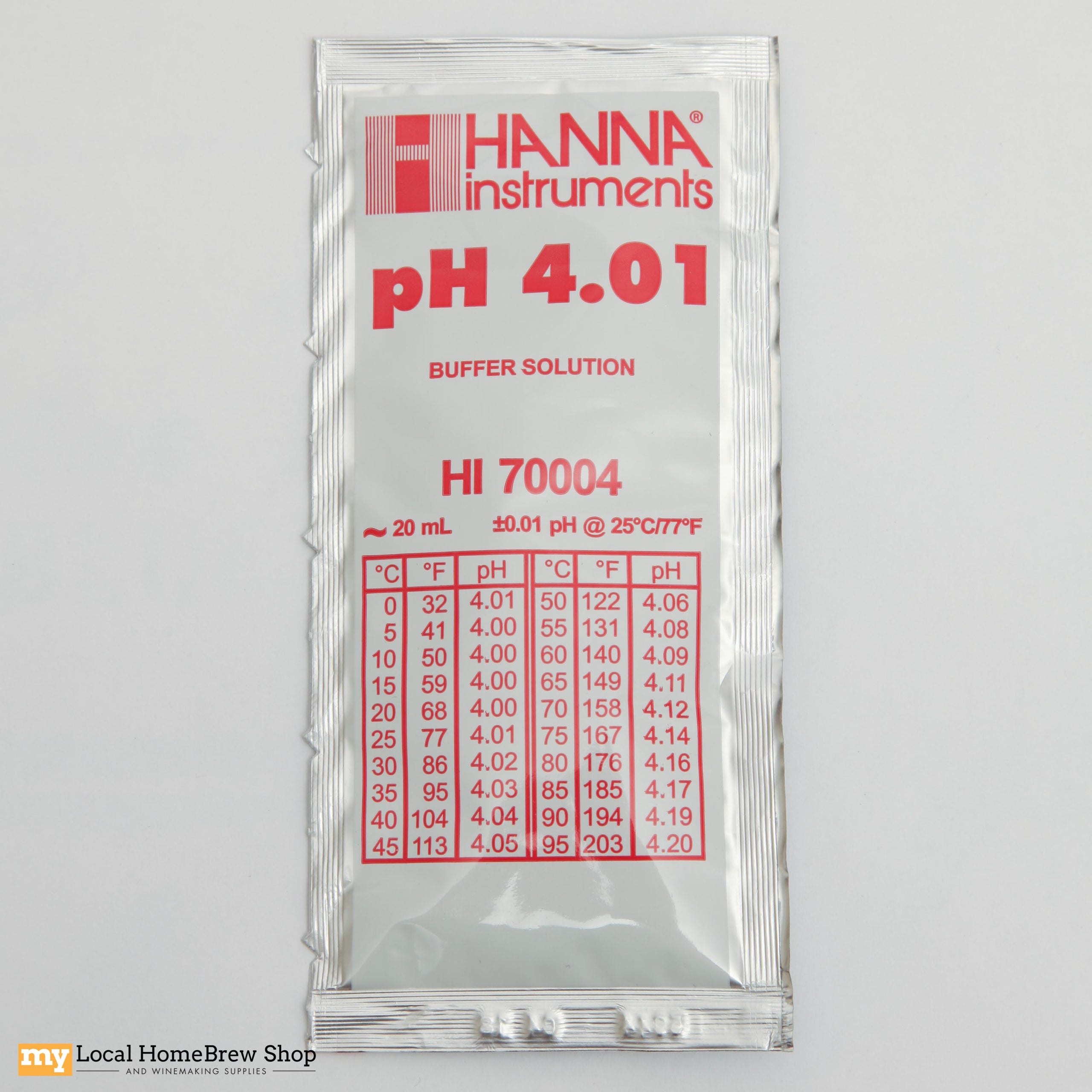 pH Meter Calibration Solution pH 4.01 (20 mL) myLHBS